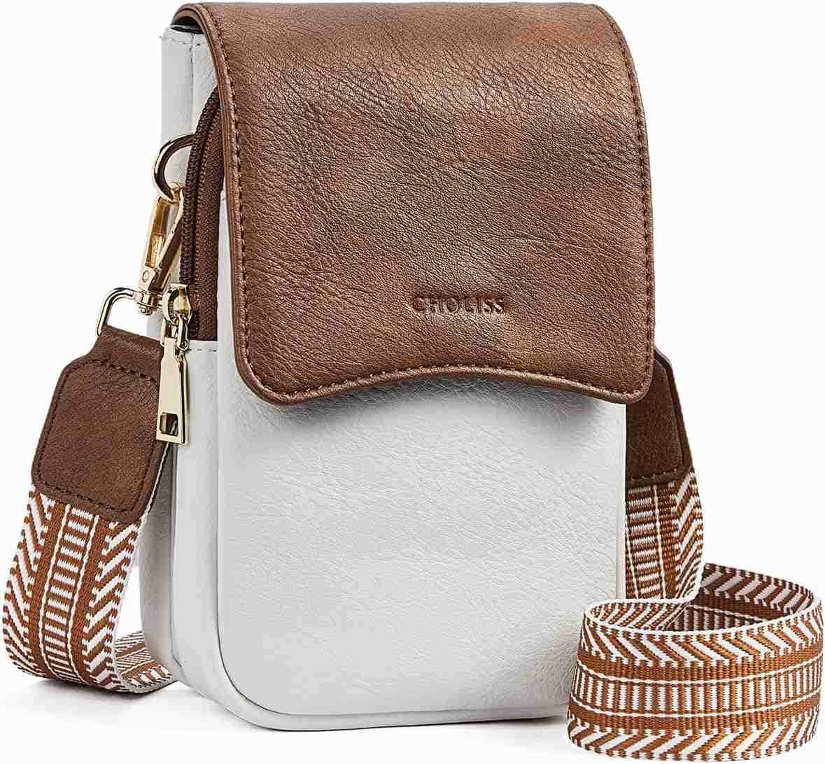 Cell Phone Crossbody Purse Small Cross Body Bag for Woman Leather Travel Wallet Shoulder Handbags with Card Slots Z250910