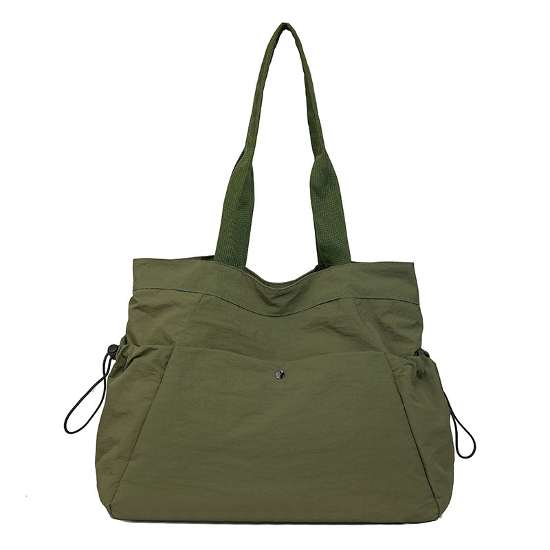 Simple Large Capacity Lightweight Shoulder for Women Daily Commute Waterproof Nylon Tote Bag