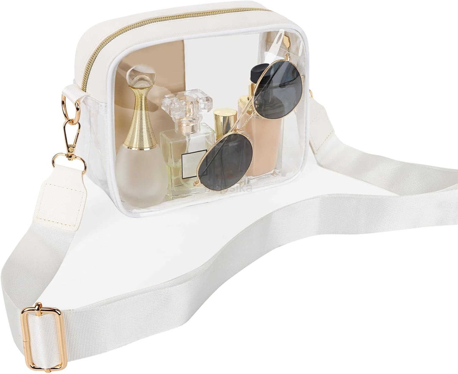 Clear Bag Stadium Approved Clear Purses for Women Crossbody Bag for Concerts with Adjustable Strap M250910