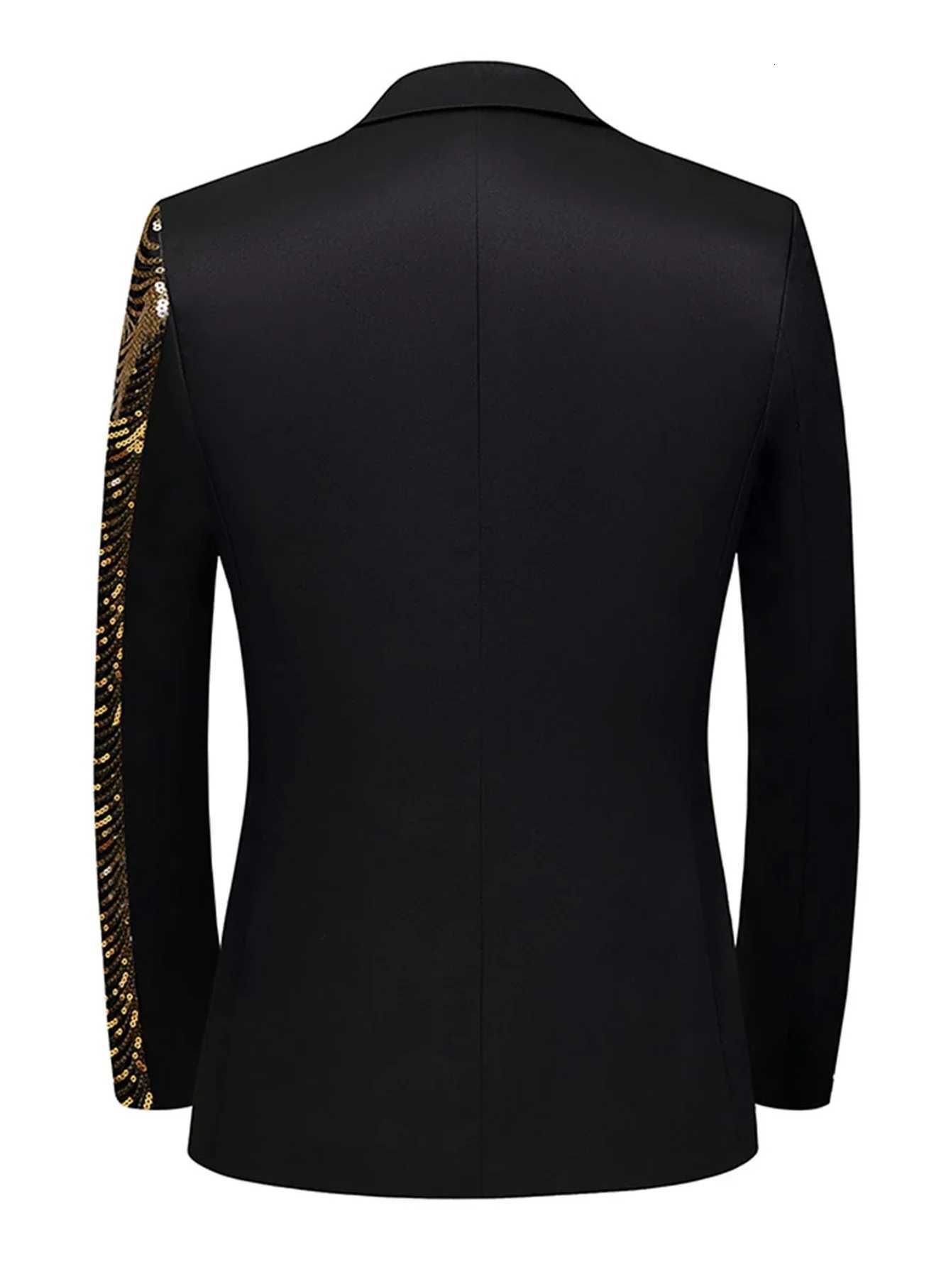 New 2025 Mens Wedding Party Blazer Suits Jackets Wave Sequins Shiny Casual Trend Suits Male Luxury Fashion Jacket Suit for Men W250910