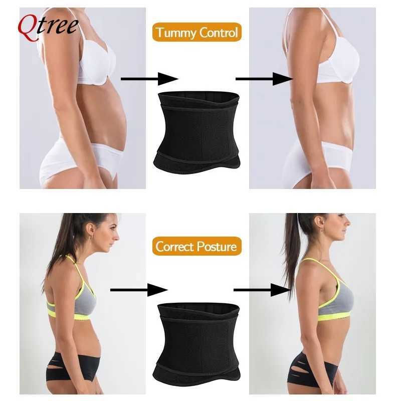 Qtree Waist Cincher Belt for Women Tummy Control Sauna Sweat Trimmer Body Shaper Sport Girdle Workout Slim Belly Band W250910