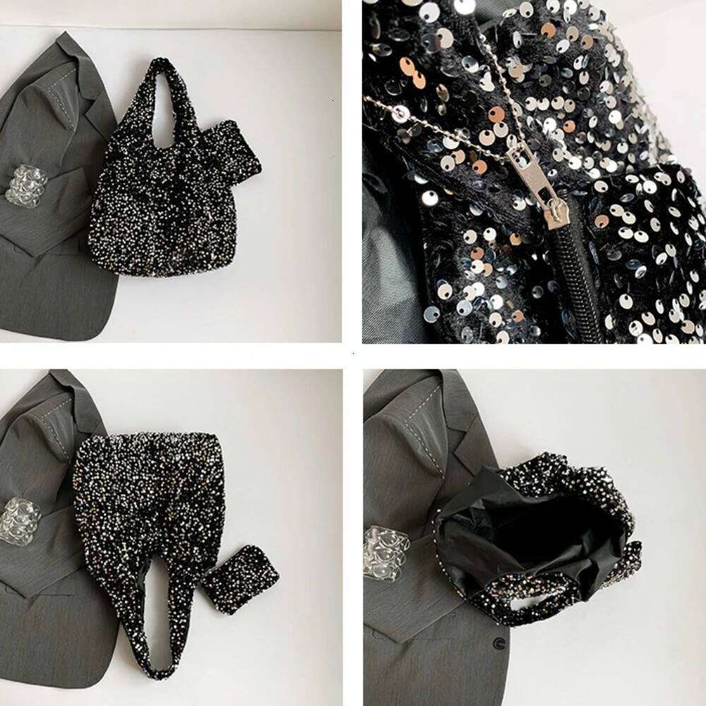 Designer Bags Tote Women Sequin Shoulder Trendy Hobo Bag Designer Handbag Slouchy Underarm For Work Travel Shopping Hot Selling