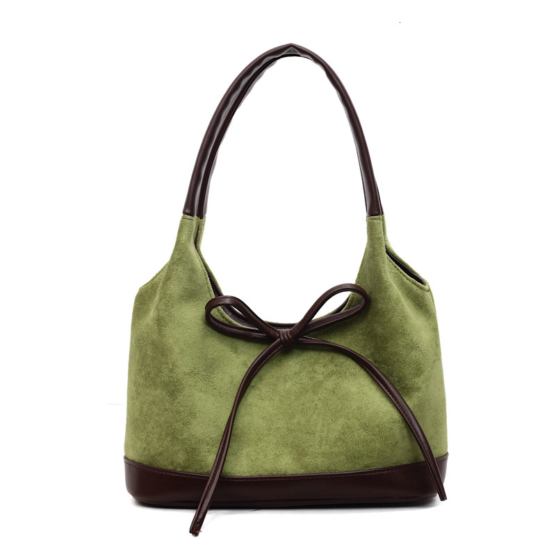 Free shipping designer Korean Version Niche Underarm Bag for Women New Simple Matte Tote Bag with Unique Bowknot Shoulder Bag Handbag