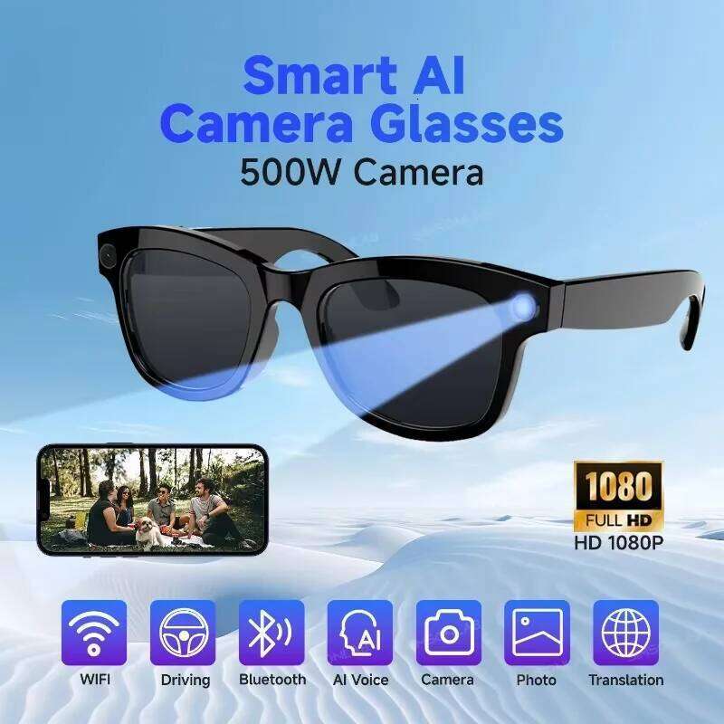 Designer Sunglasses AI Smart Glasses Camera Features P High Definition Pixel Polarized Lens Photo Conference Recorder Men And Women