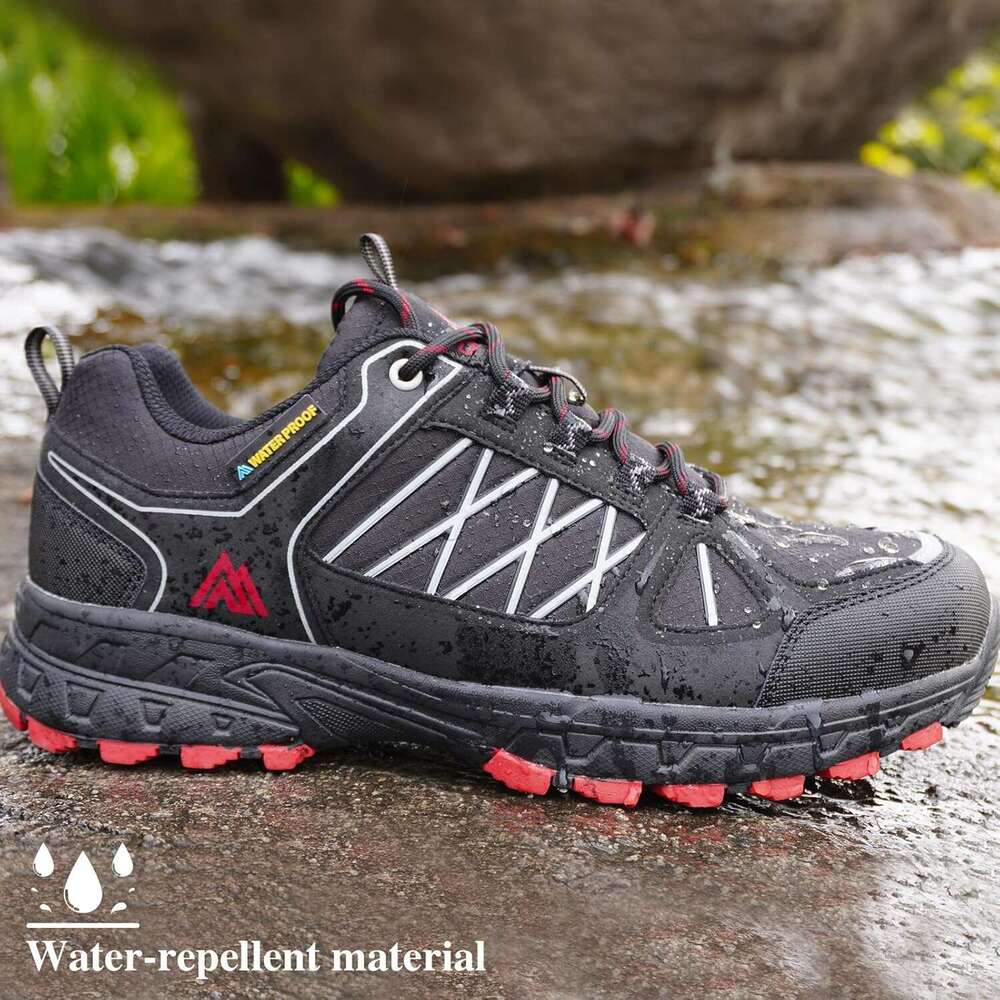 Men's Waterproof Hiking Lightweight Non-Slip Outdoor Ankle Boots Breathable Trekking Trail Shoes - view 5