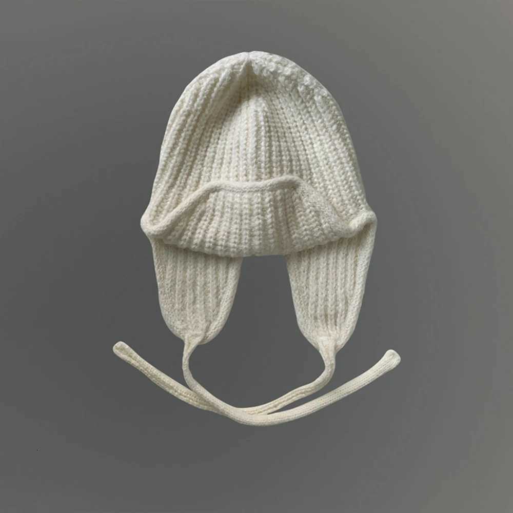 Winter Warm Knitted Hat Wen Earflap Beanie Super Soft Thicke Windproof Cold Weather Fashion for Autumn Thick Hats G250910