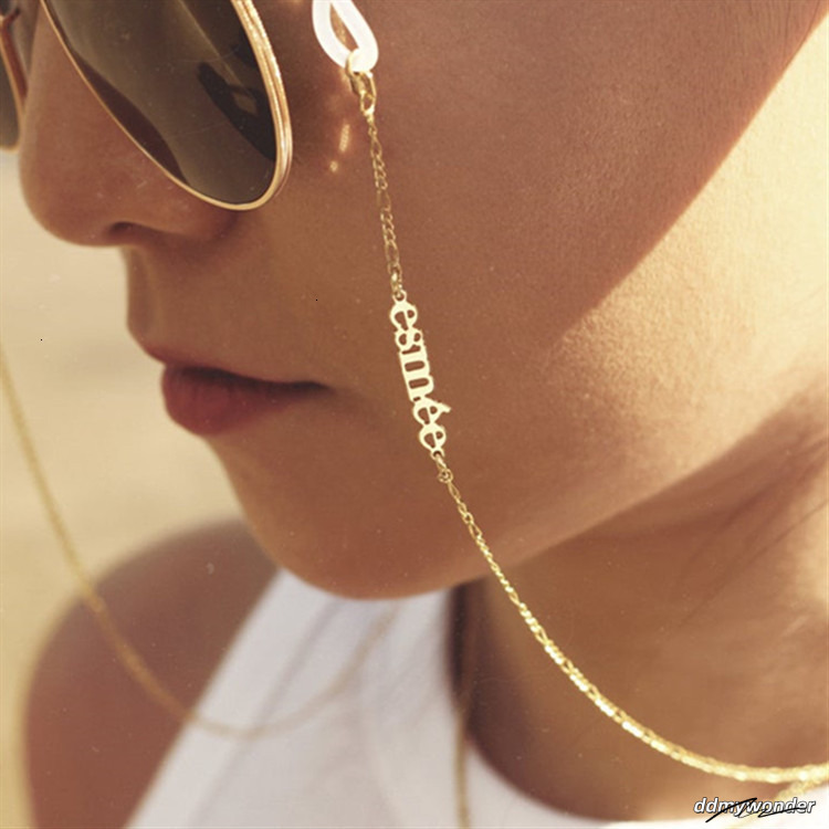 New Stainless Steel English Name Glasses Chain ddmywonder ddmywonder ddmywonder ddmywonder