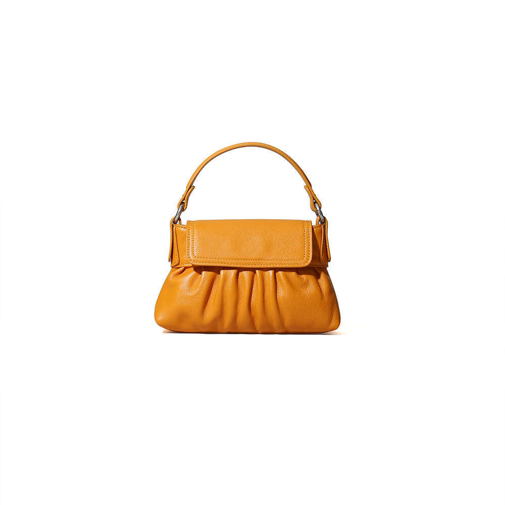 Luxury bag Korean Style Pleated Cloud High End Elegant Single Shoulder Niche Commuting Women s Genuine Leather Crossbody Bag