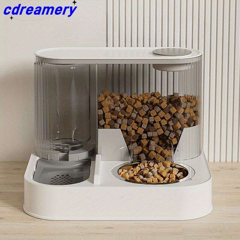 designer brand Kitten Automatic Feeder And Food Integrated Cat Bowl Water Dispenser in Pet Feeding Basin