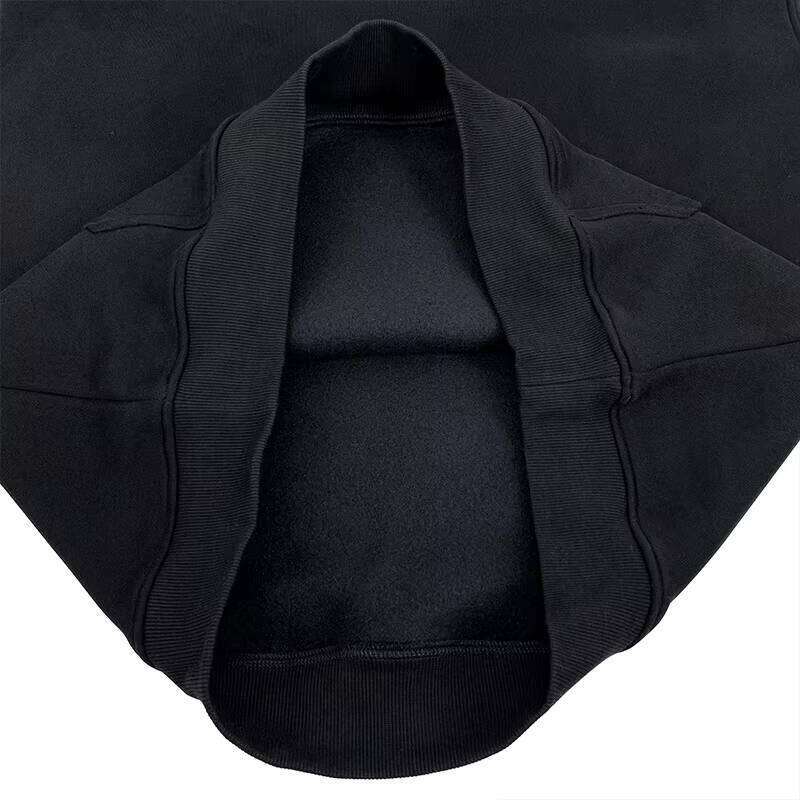 Fashion 380g Cotton Heavyweight Solid Color Oversized Cordless Drop Shoulder Hoodie