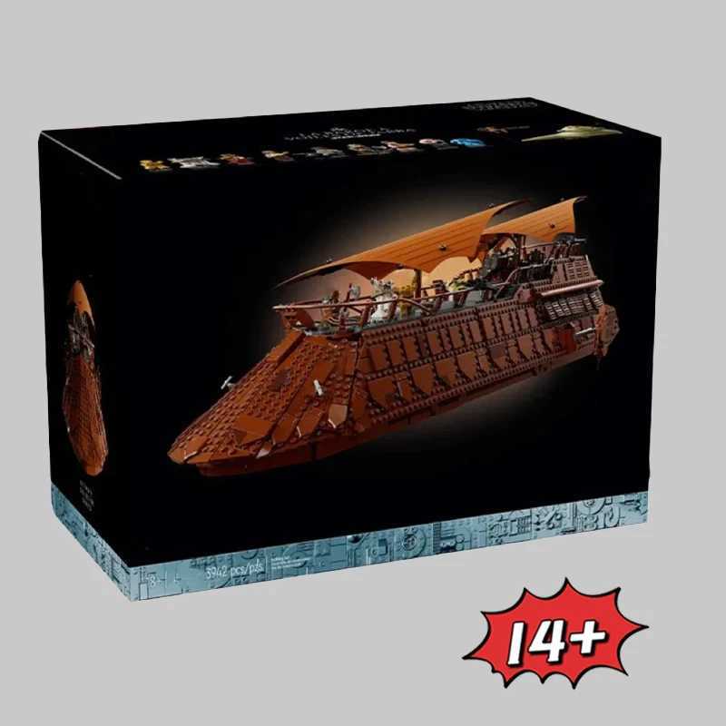 MINISO UCS FIT 75397 Sail Barge Building Block Classic Sailboat Model Bricks Assembly Toys Birthday Christmas Gifts Home Decor Z250910