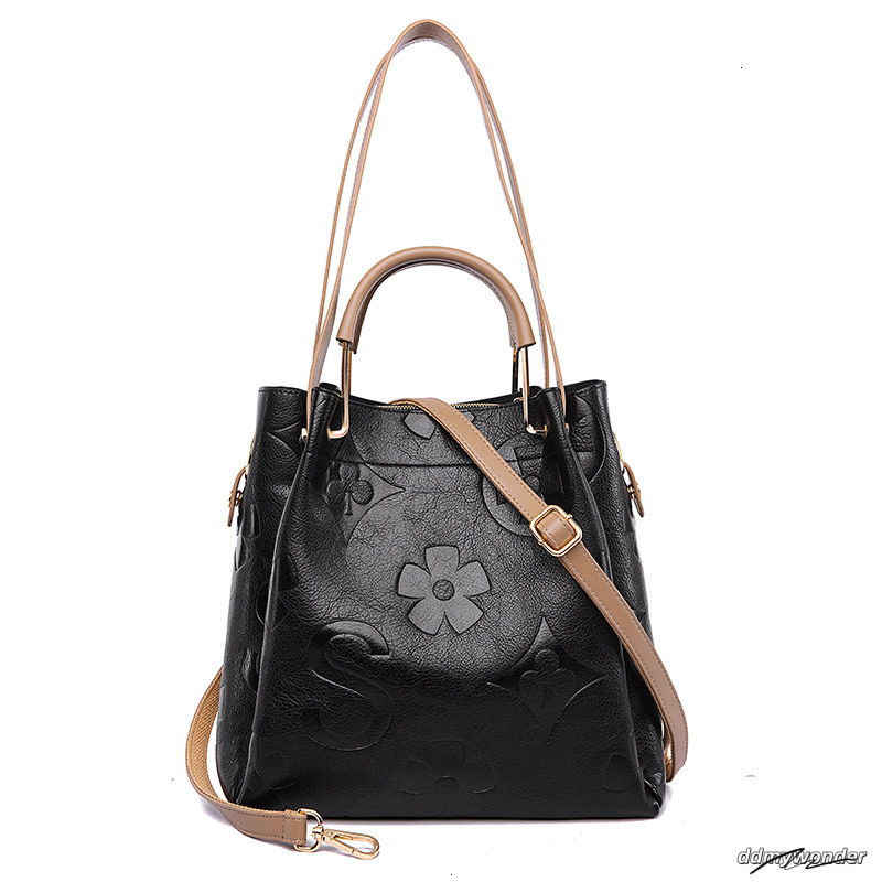 Handbag For Women Cross-Border Hot-Selling New Model High-End Fashion Emed Tote Large Designer Capacity Mother-Daughter Bucket Bag ddmywonder ddmywond