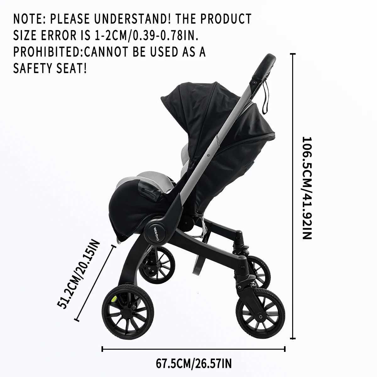 Newborn travel car lightweight and foldable adjustable handle can be pushed in both directions Can Be Used As A Mothers Da W250910