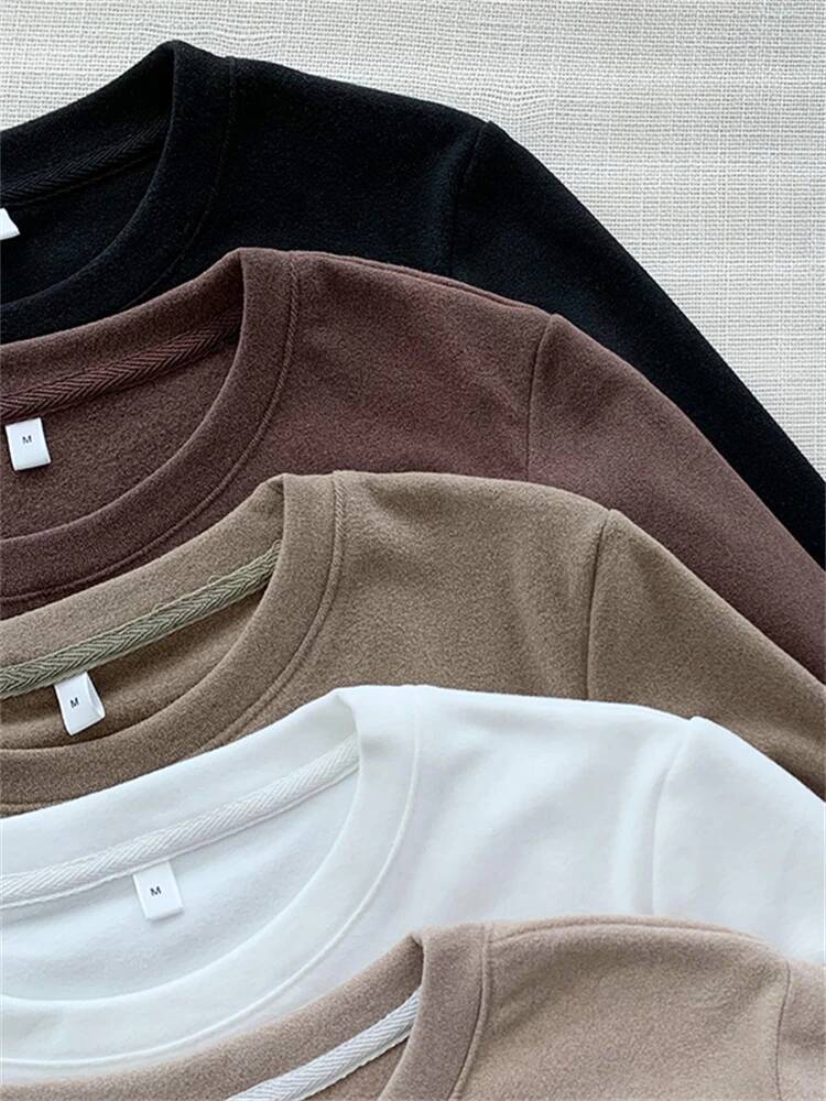 Winter Sweater T Shirt Women Oversize T-Shirt Woman Clothes Female Tee Tops Pullover Long Sleeve Tube Knitted Tshirt Top dongdumaoyi