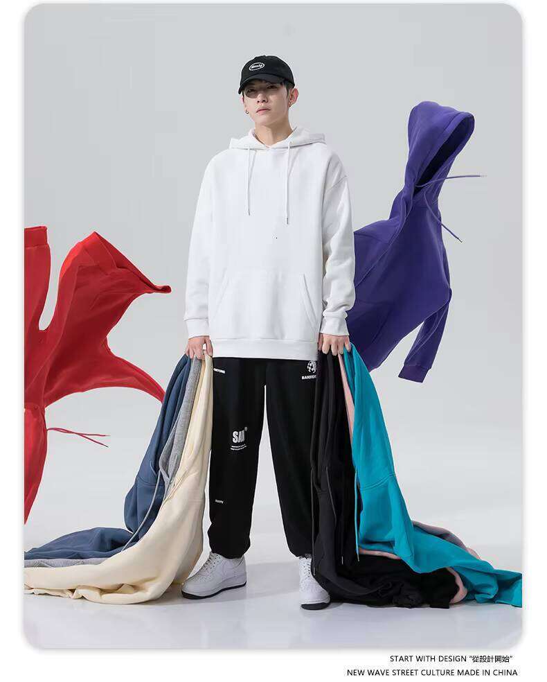 280gsm Printed Logo Cotton Men's High-Quality Oversized Hoodie