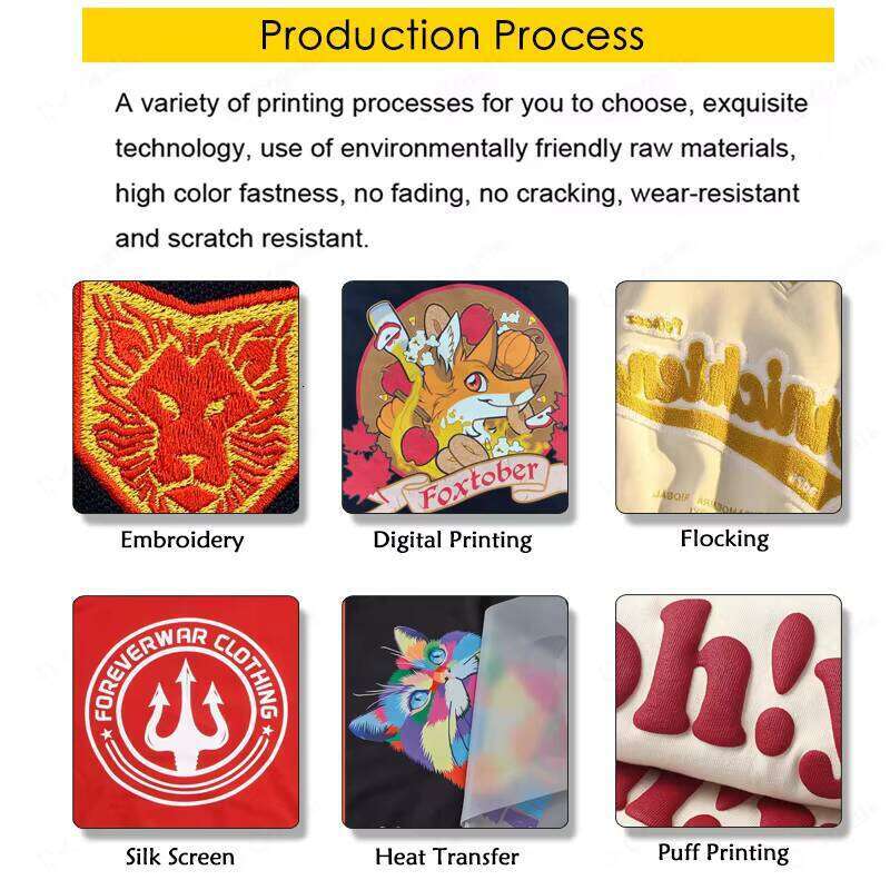 300g Cotton Polyester Blank Streetwear Logo Print Pullover Men's Hoodie