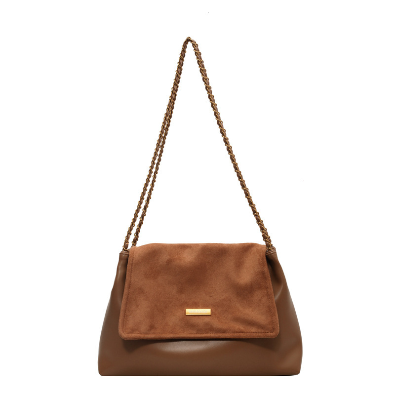 Free shipping designer Vintage Large Capacity Crossbody Bag for Women Fashionable Niche Women Bag Textured Chain Shoulder Bag High-End Tote Bag