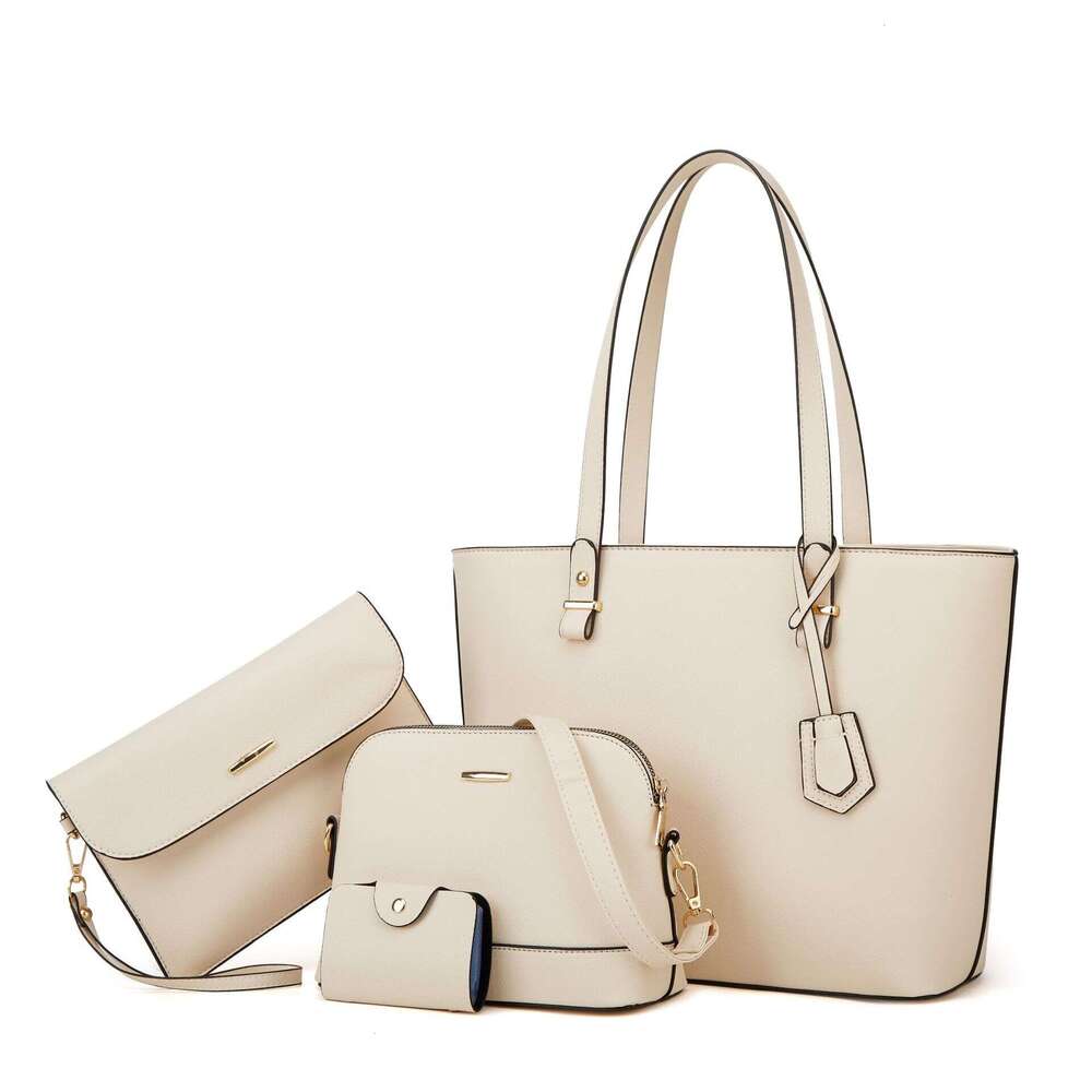 Bag Women Handbag Fashionable Canvas Bag Trendy Women S Socialite Shoulder Handbag New Large Capacity Fashion Crossbody Four Piece Set Moth