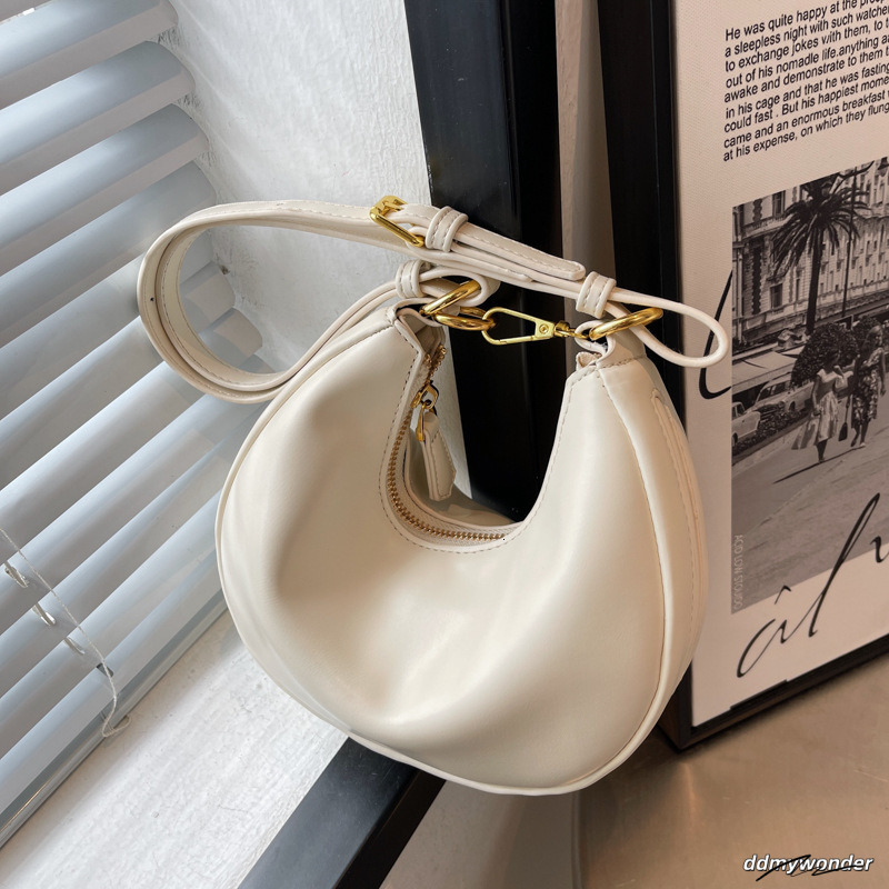 Textured Small Women's Summer 2025 New Model Is Popular This Year One-Shoulder Underarm Chain Crossbody Dumpling Bag
