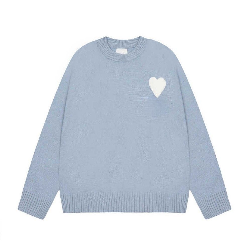 25ssMen's Designer Sweater Simple Letter Heart Print Top Women's Outdoor Casual Round Warm Fashion Sweater S-XL