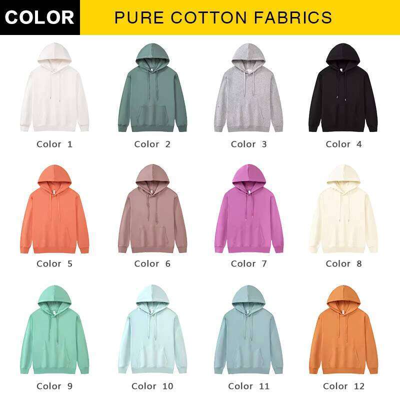 High-Quality Pullover Heavy-Drop French Terry Hoodie with Embroidered Logo