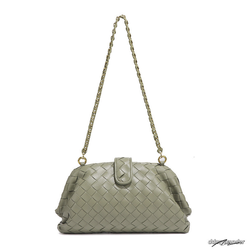 Fashionable And Minimalist New For Bags Designer Handbags Hand Woven Gold Chain Single Shoulder Armpit Cloud Clip Bag ddmywonder ddmywonder ddmywonder