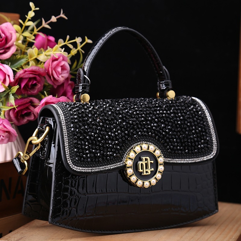 2025 Designer's New Diamond Inlaid Handbag Shoulder Bag Fashion