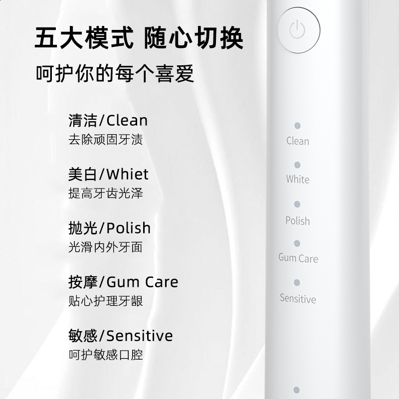 Nandme NX8000 Intelligent Sonic Electric Toothbrush IPX7 Waterproof Micro Vibration Deep Cleaning and Whitening Agent No Harm to Teeth 241122