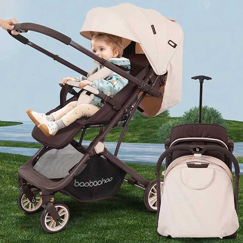 Walking Baby God Can Sit and Lie Down Sleep Backrest Adjustable Twoway Baby Stroller Lightweight Foldable High Landscape Pram W250910