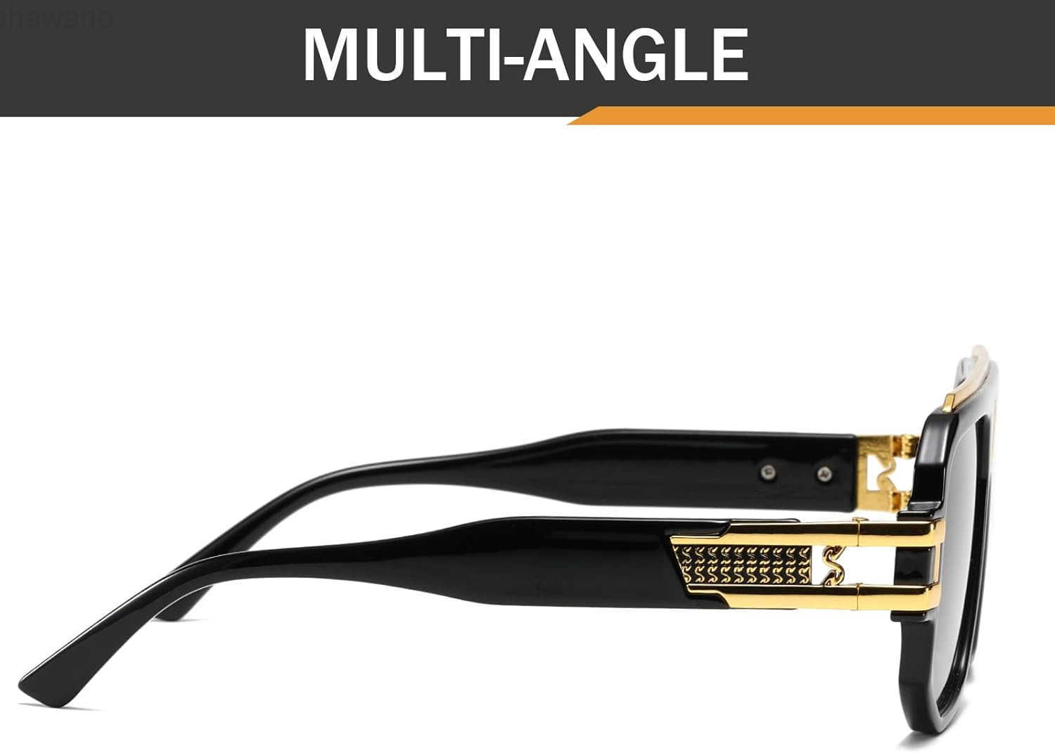 Retro Polarized Pilot Sunglasses Men Women Vintage Square Metal Designer Style 80s Shades EyewearW250910