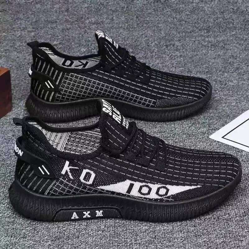 Soft soled spring and autumn old cloth shoes Breathable mesh shoes non-slip wear-resistant casual low-top work men shoes