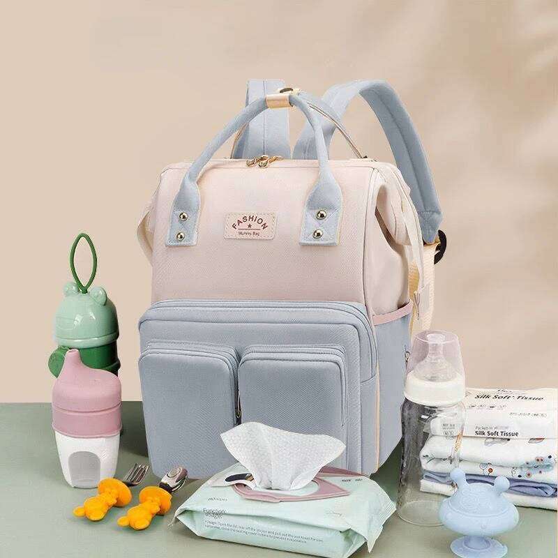 Nappy Backpack Mummy Large Capacity Mom Multi-Function Waterproof Outdoor Travel Diaper Bags for Care Baby Bag