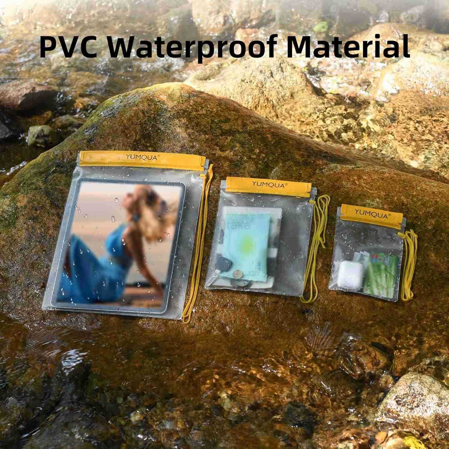 Clear Waterproof Bags Water Tight Cases Pouch Dry Bags for Camera Mobile Phone Maps Pouch Kayak Military Boating Document Holder Z250910