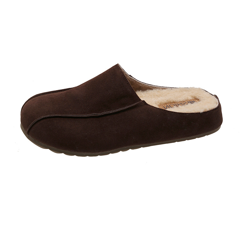 Free shipping Designer Slippers Thick soled autumn winter warm shoes with added fleece hairy slippers for women worn as outerwear