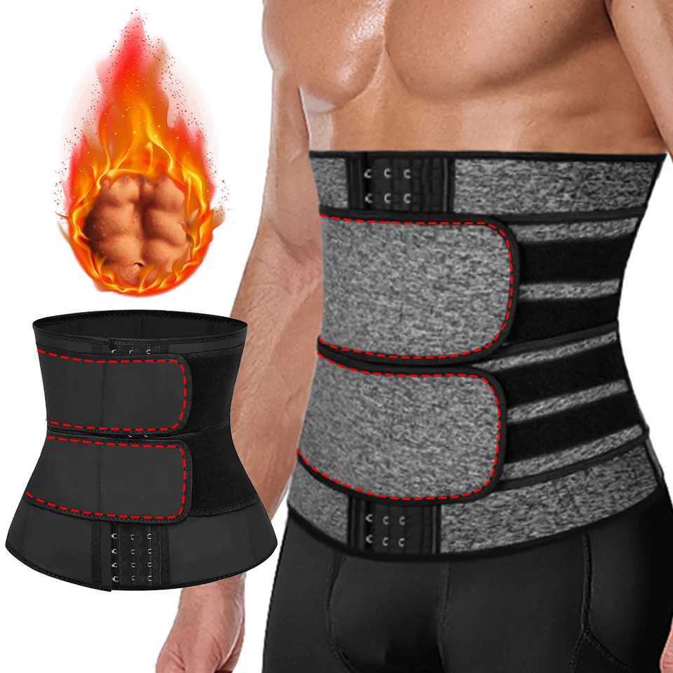 Men Waist Body Shaper Slimming Belt Sheath Weight Loss Belly Cincher Workout Trimmer Corset Shapewear Sauna Sweat Straps W250910