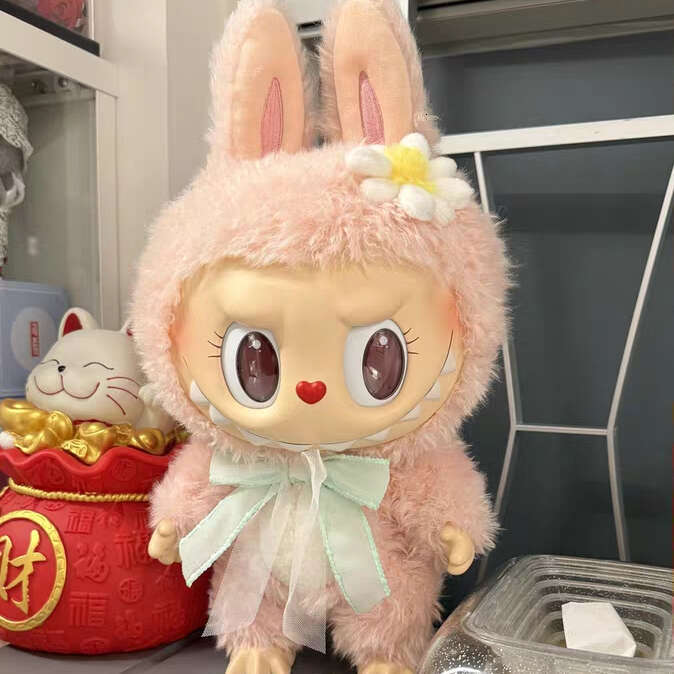 Christmas 38Cm Market Mokoko Close To Sweet Decor Gift Toy Labubu Vinly Plush Doll