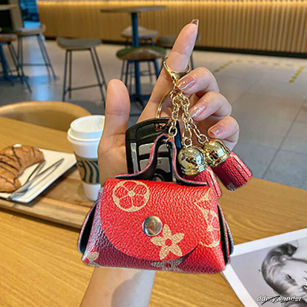 Mini PU Leather Pouch - Cute Coin Purse & Keychain For Cards, Earphones, Cash (9 Colors, Unisex Stylish Organizer) ddmywonder ddmywonder ddmywonder dd