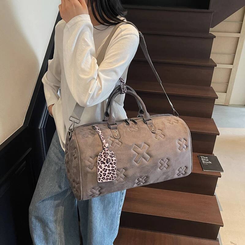 Fashionable Women s Travel Bag Handbag Women s Shoulder Bag Large Capacity Personalized Pattern Embossed Designer Bag Women s Crossbody Bag