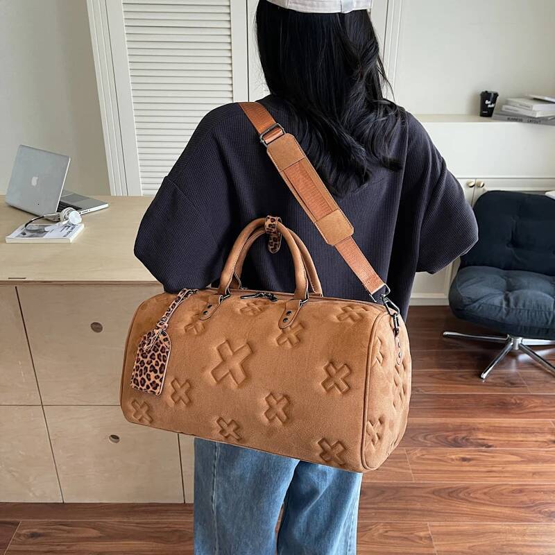 Fashionable Women s Travel Bag Handbag Women s Shoulder Bag Large Capacity Personalized Pattern Embossed Designer Bag Women s Crossbody Bag