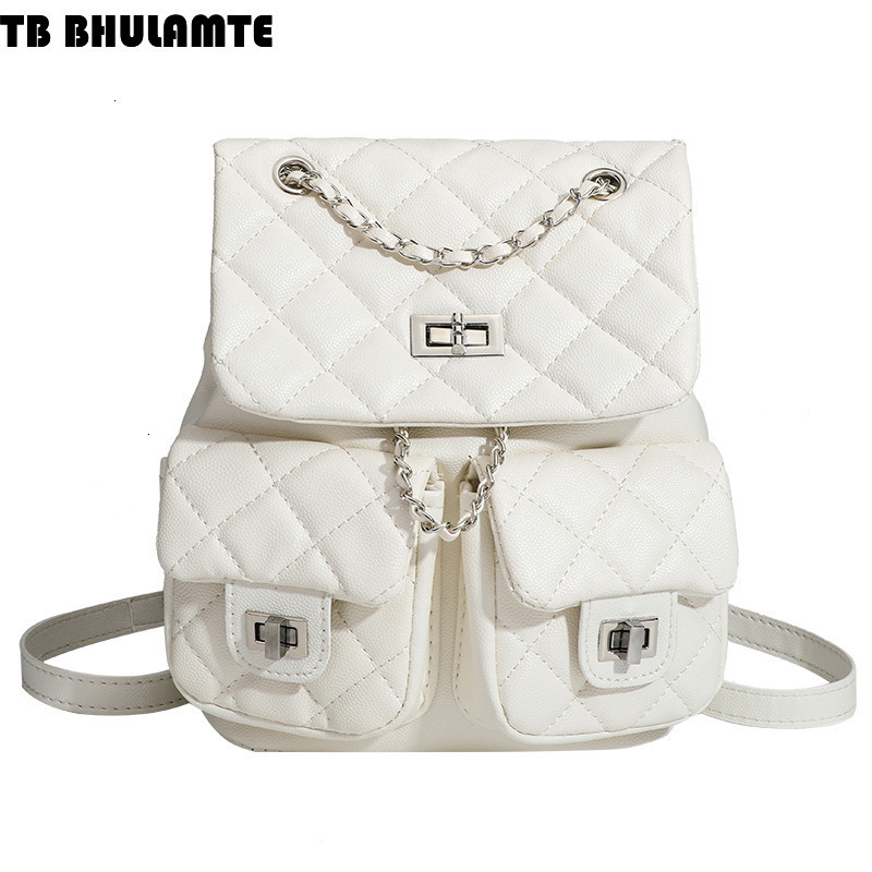 Free Shipping Designer Bag Korean Niche Mini Chain Lightweight Small Luxury Bag Backpack For Women 2025 New Style Student Commuter Double Shoulder Bag