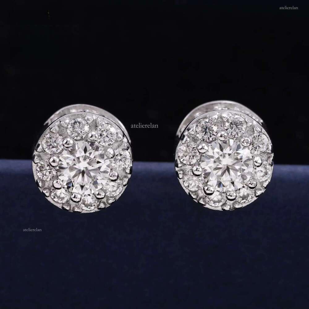Wholesale Pass Dia Tester Hot Selling Fine Jewelry Men Women Earring Sterling Sier Hiphop VVS Moissanite Stud Earrings