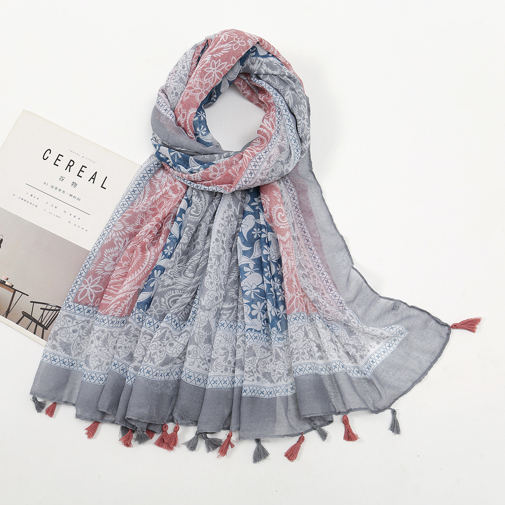 K1874 Women's Chiffon Pleated Sun Scarf Shawl Wrap Lightweight Breathable UV Protection Long Sleeve