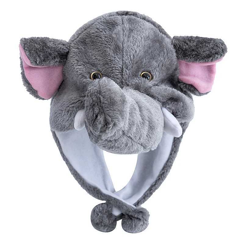 New Style Unisex Funny 3D Plush Elephant Style Decorative Hat Mischievous C For Man Women Plush Winter ly Family HatXJ250910