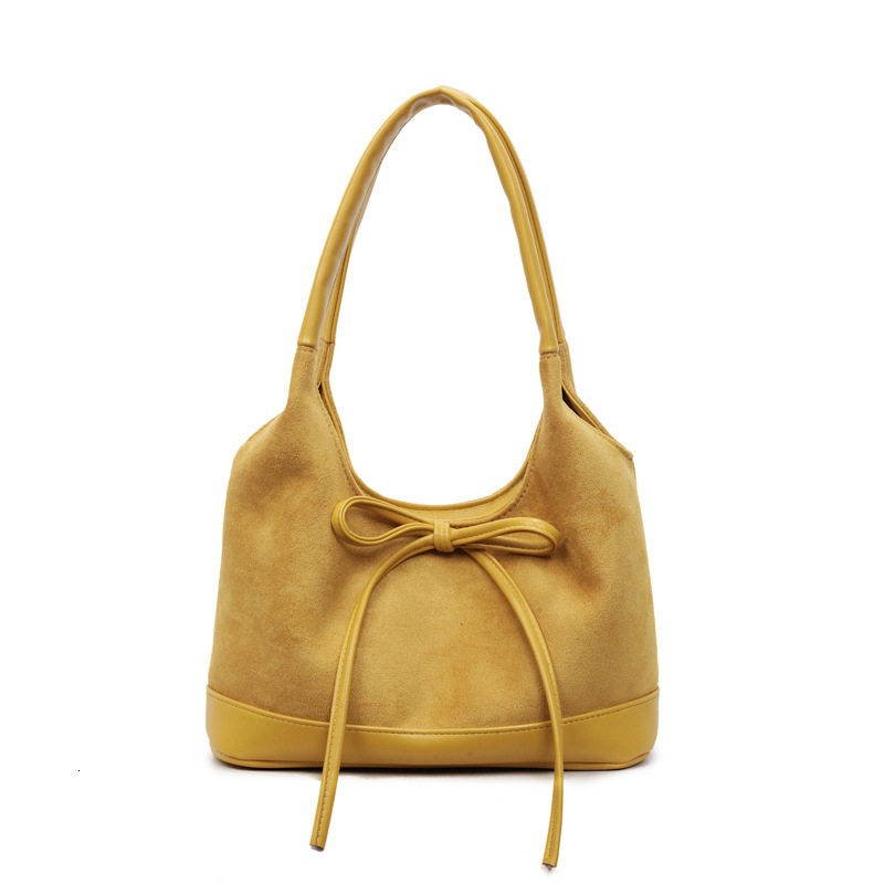 Free shipping designer Korean Version Niche Underarm Bag for Women New Simple Matte Tote Bag with Unique Bowknot Shoulder Bag Handbag