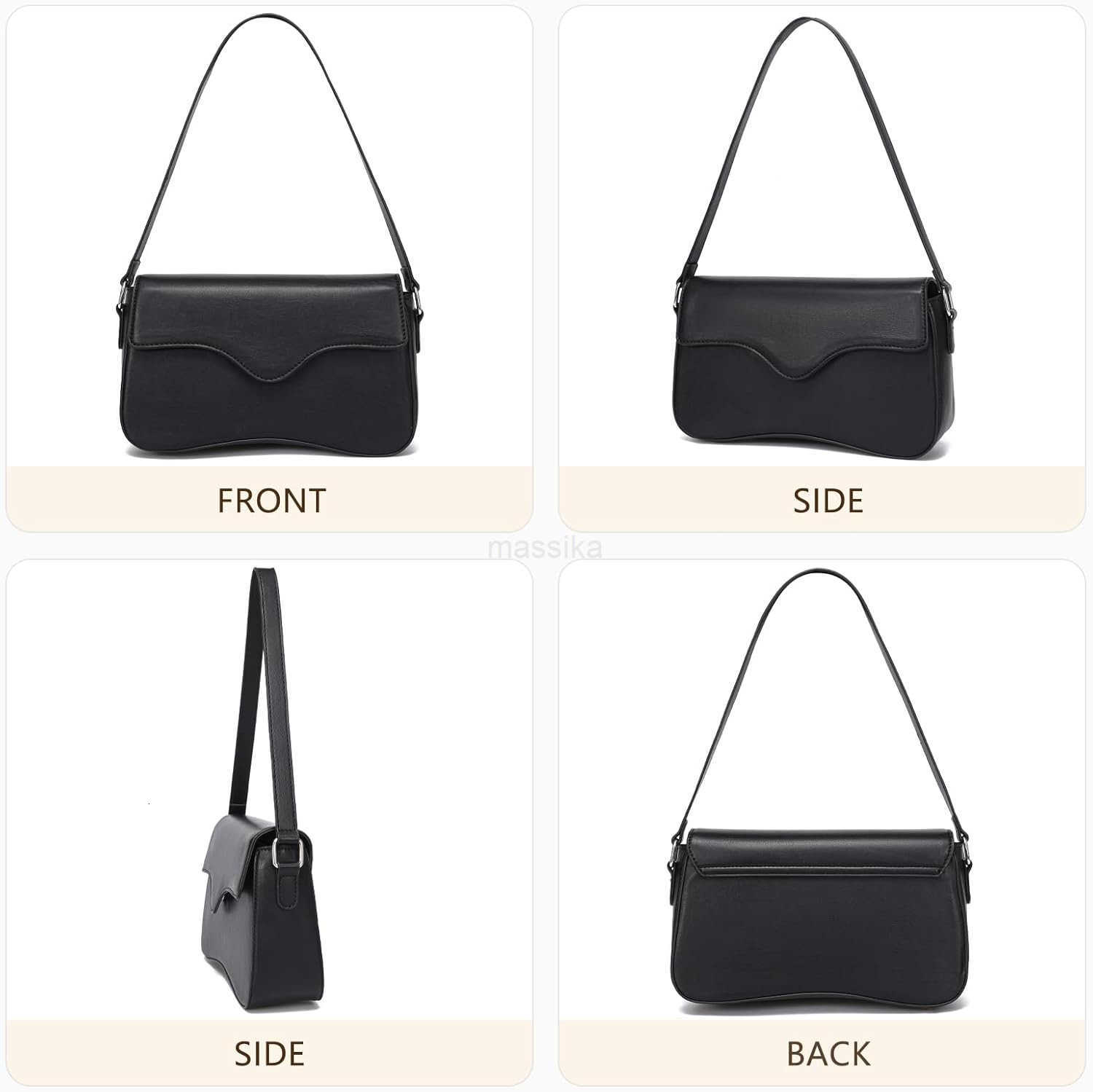 Womens Shoulder Bags Small Y2K Mini Purse with Vegan Leather M250909