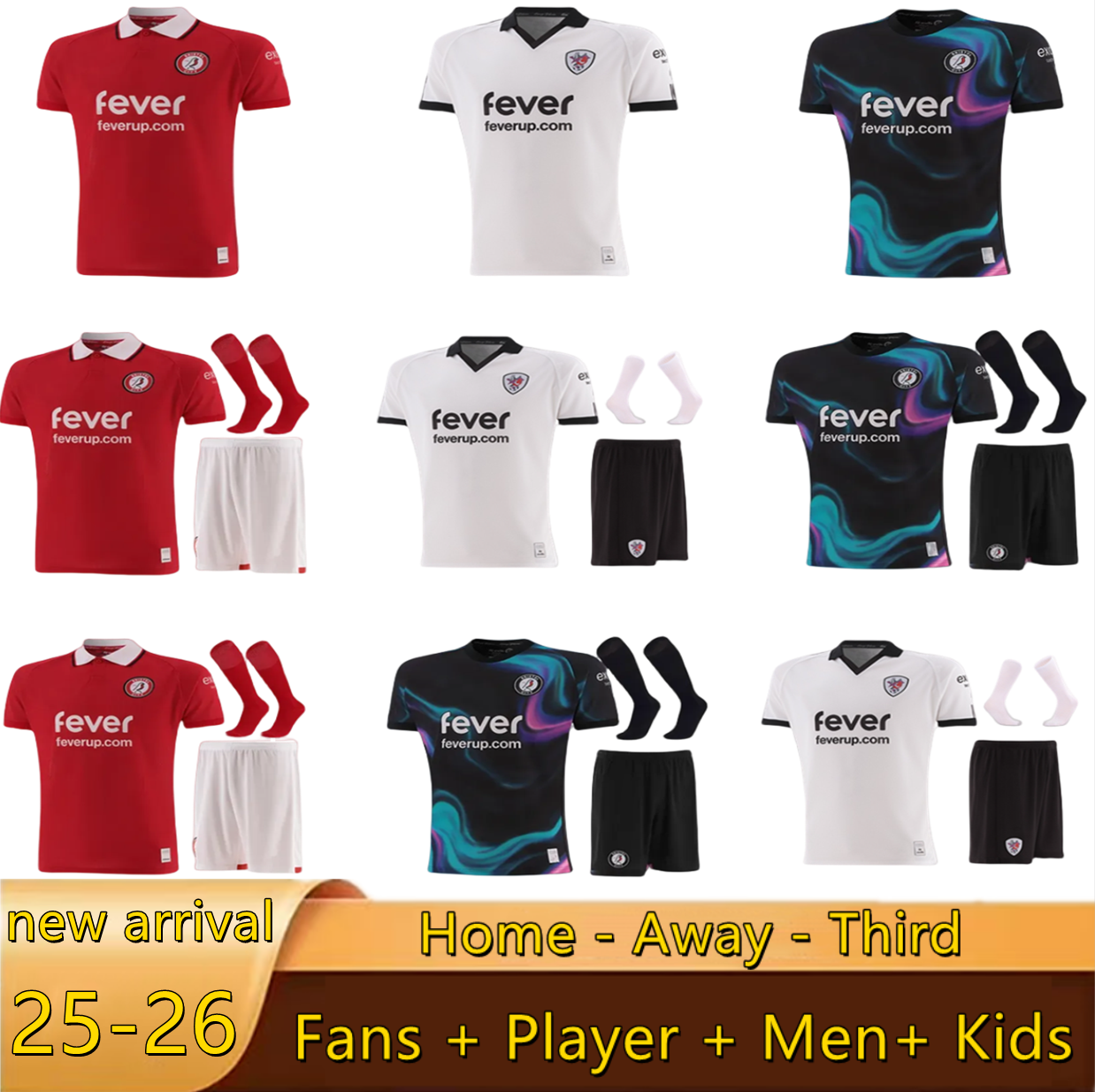 XS-4XL Bristol Citys 25 26 soccer jerseys ARMSTRONG Weimann MARTIN WELLS MEHMETI KNIGHT football shirts KNIGHT TWINE TANNER MCNALLY CORNICK Kids Kit