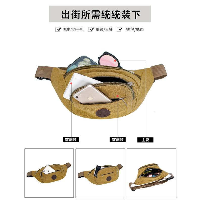 Multifunctional Large Capacity Single Shoulder Crossbody Luxury Bag Practical Waterproof Durable Free Shipping Canvas Men S Sports Phone Designer Bag 