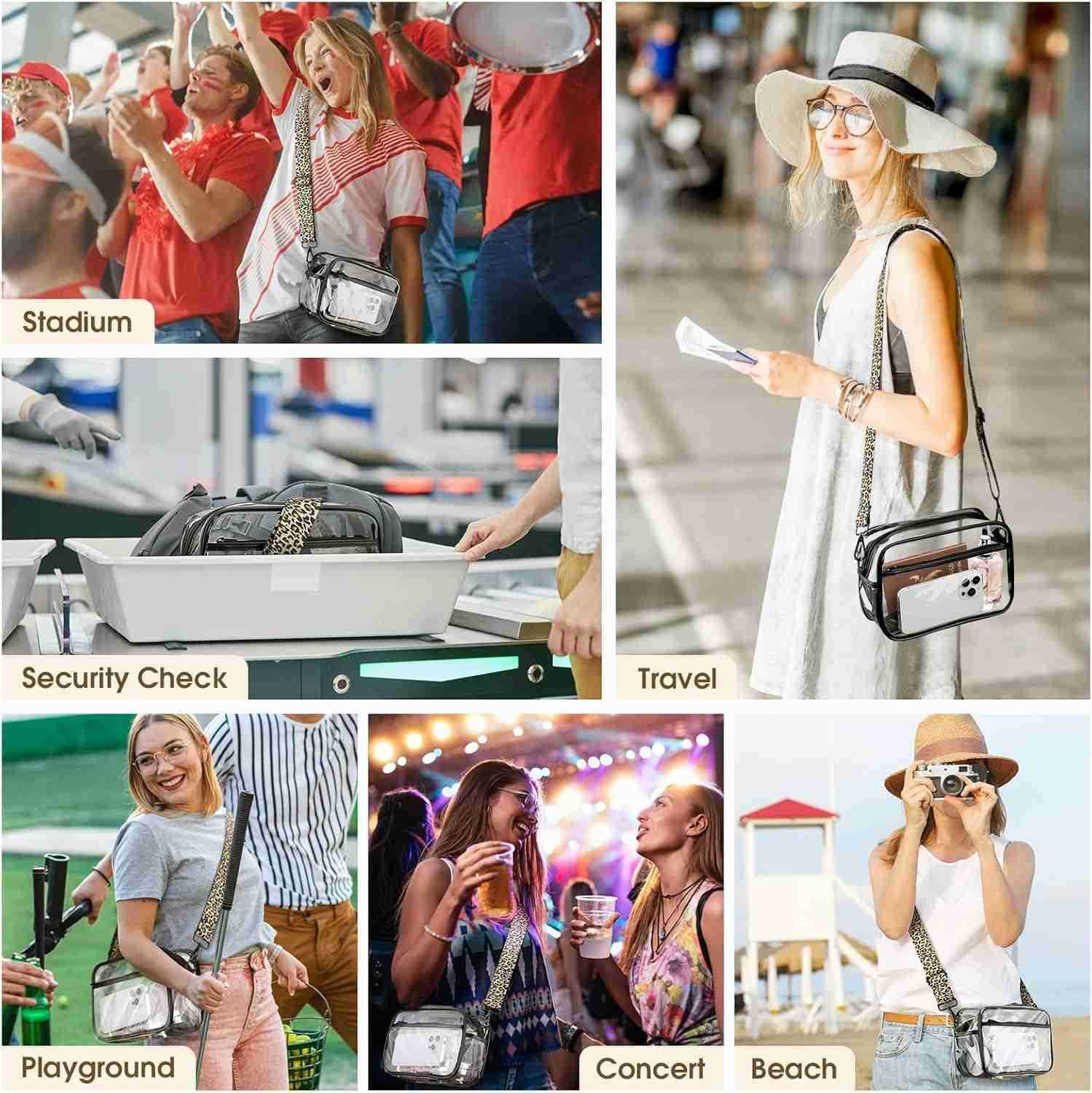 Clear Bag For Stadium Events Clear Purse Stadium Crossbody Bag M250910