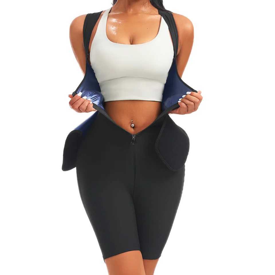 Women Body Shaper Sleeveless Tops Bodysuits Weight Loss Jumpsuit Waist Trimmer Corsets Gym Belly Slimming Shapewear Fat Burning W250910