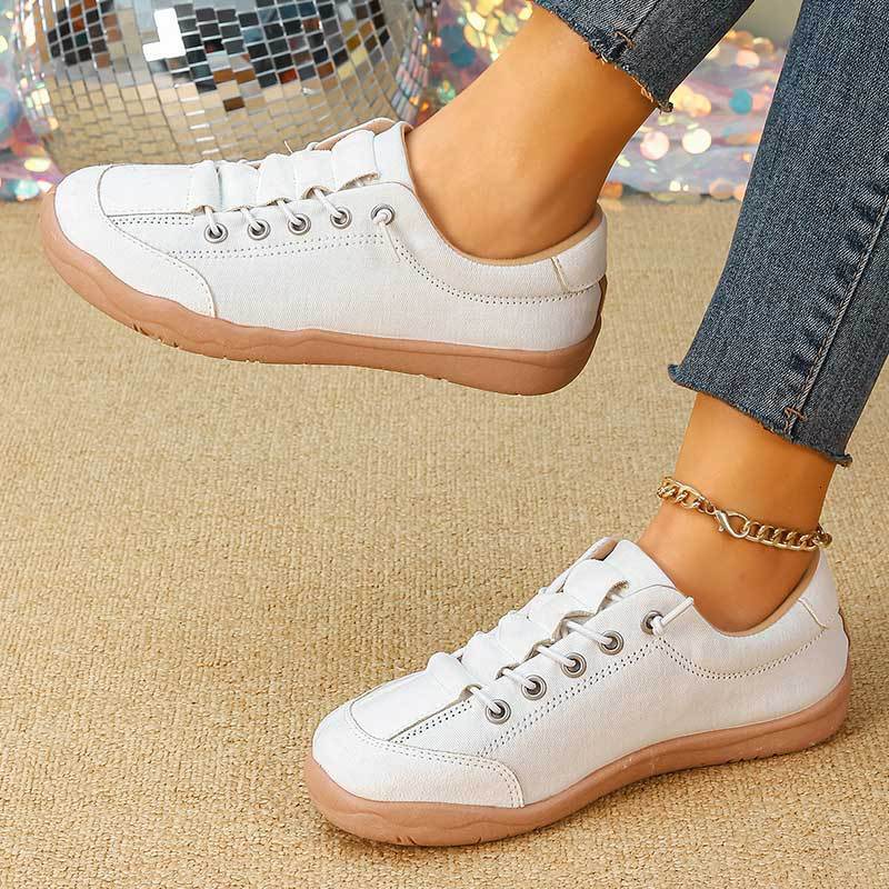 European and American women's autumn new designer shoes, fashionable casual cloth shoes, student white shoes, sports shoes